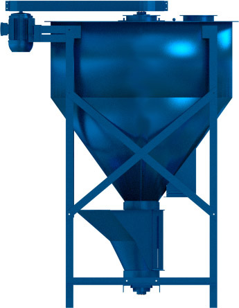 Vertical Mixer left side The Hippo Mills Vertical Mixer. Left side
